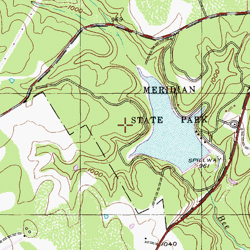 Topographic Map of Bosque Trail, TX