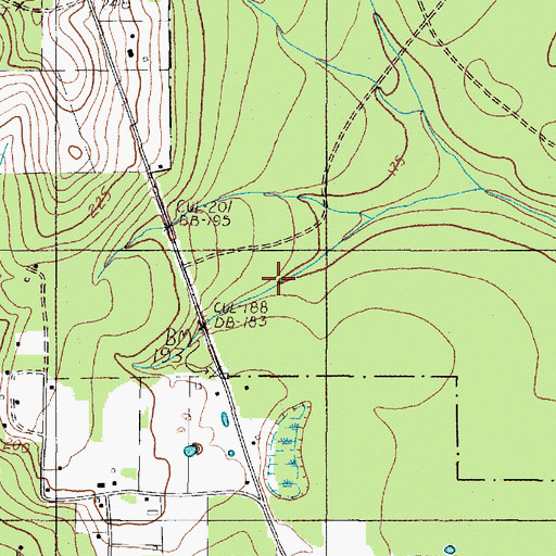 Topographic Map of Big Thicket - Beech Woods Trail, TX