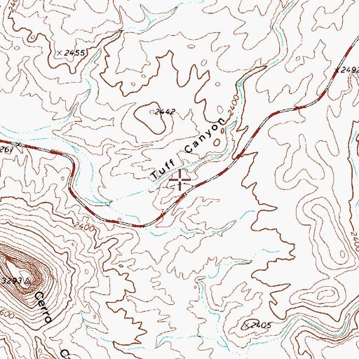 Topographic Map of Tuff Canyon Trail, TX