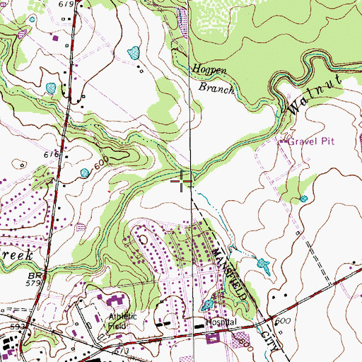 Topographic Map of James McKnight Park Trail, TX
