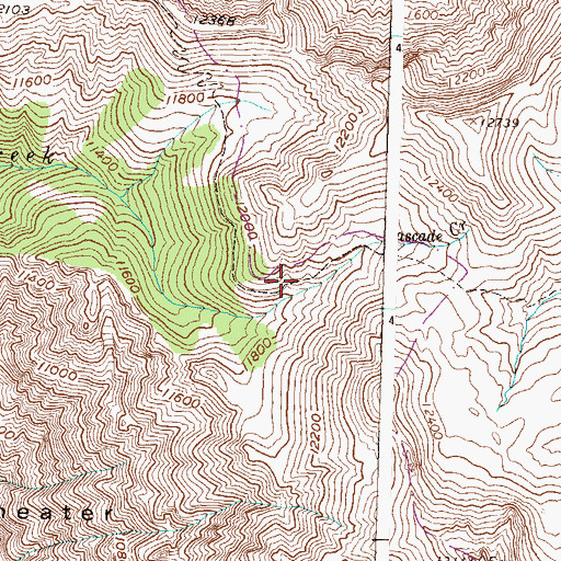 Topographic Map of Horsethief Trail, CO