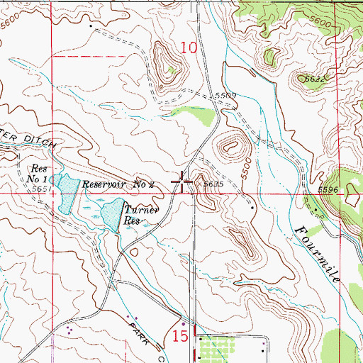 Topographic Map of Hydraulic Ditch, CO
