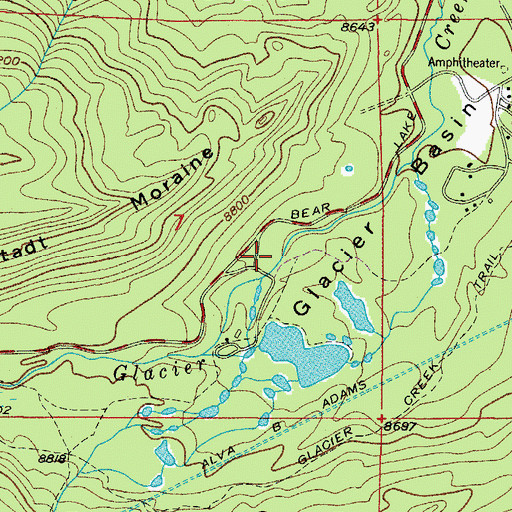 Topographic Map of Herbert Richards Grave, CO