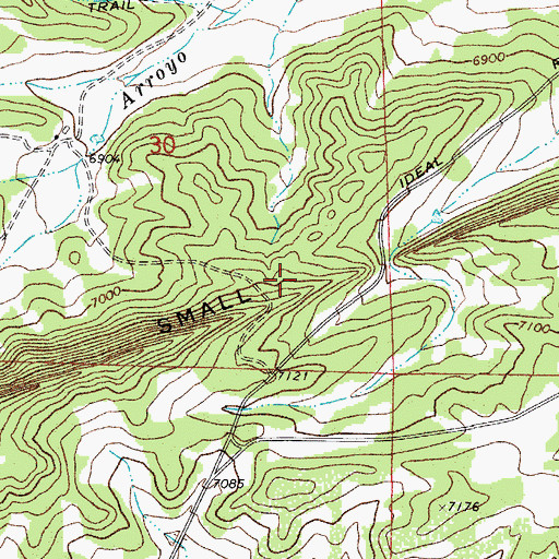 Topographic Map of Small Dyke, CO