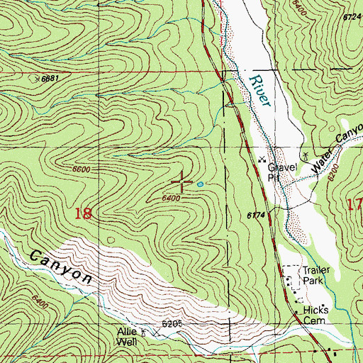 Topographic Map of McCoy Tank, NM