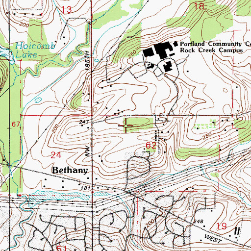 Topographic Map of Deerfield II Park, OR