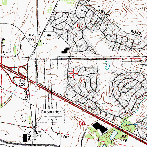 Topographic Map of Rock Creek Powerline Park, OR