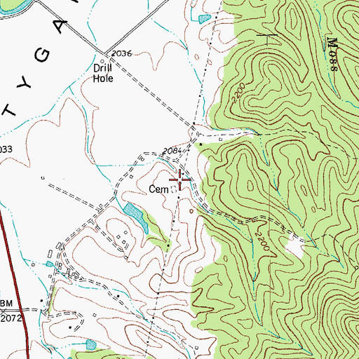 Topographic Map of Huttonsville State Farm Wildlife Management Area, WV