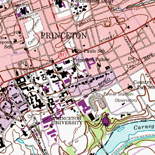 Topographic Map of Dial Lodge (historical), NJ