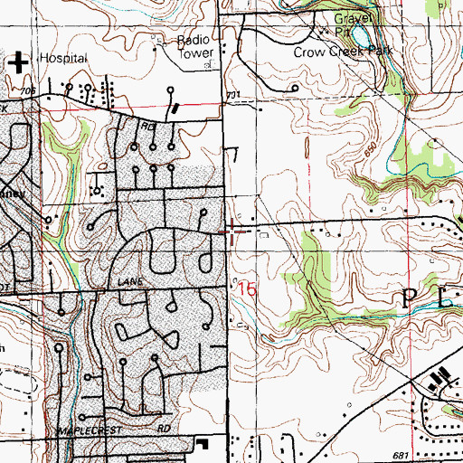 Topographic Map of Asthma Allergy Clinic, IA