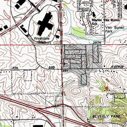 Topographic Map of Church of God of Prophecy, IA