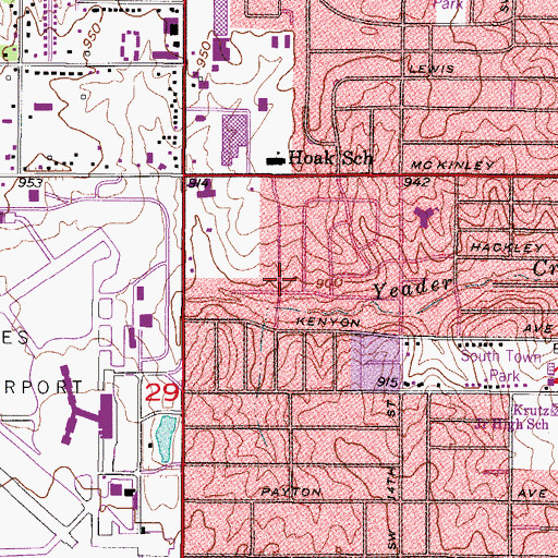 Topographic Map of Church of the Holy Spirit, IA