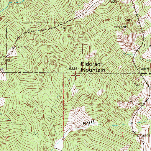 Topographic Map of KQKS-FM (Longmont), CO