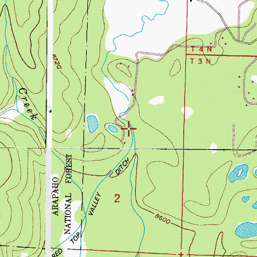 Topographic Map of Kawuneeche Valley, CO