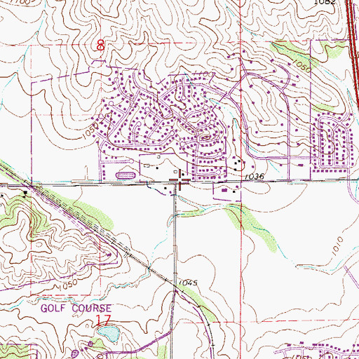 Topographic Map of Community Presbyterian Church, MN