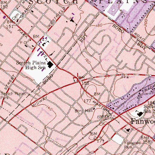 Topographic Map of Dhammakaya Mediation Center, NJ