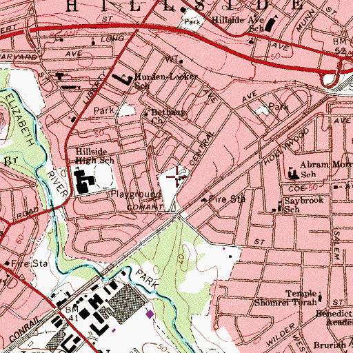 Topographic Map of Paul Korlesky Park, NJ