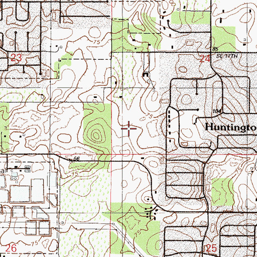 Topographic Map of Maplewood Elementary School, FL
