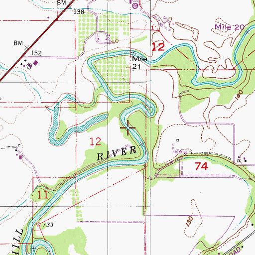 Topographic Map of Monroe Landing County Park, OR