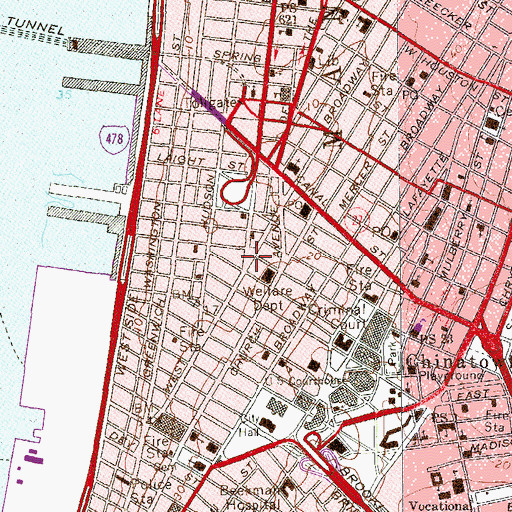Topographic Map of Finn Square, NY