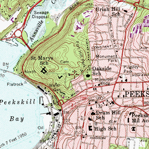 Topographic Map of Saint Michael's House, NY