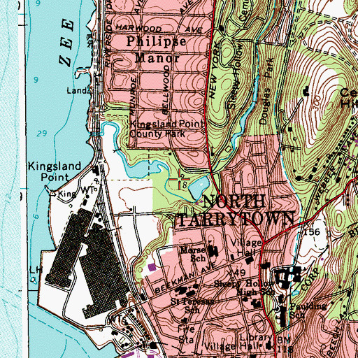Topographic Map of Philipsburg Manor, NY