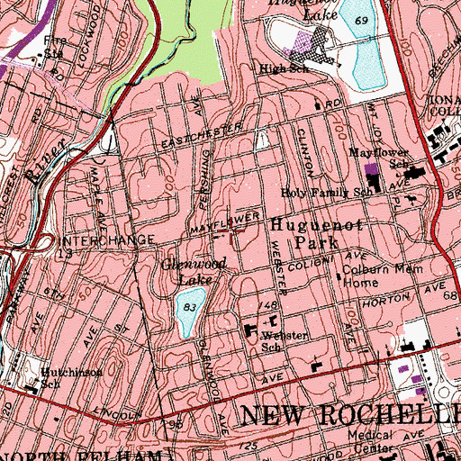 Topographic Map of Evangelical Covenant Church, NY