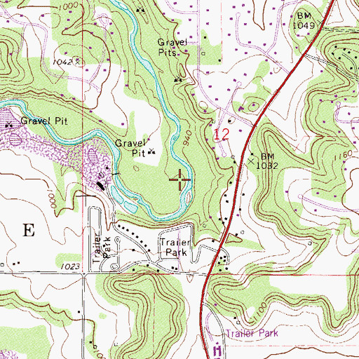 Topographic Map of Buckridge Park, MN