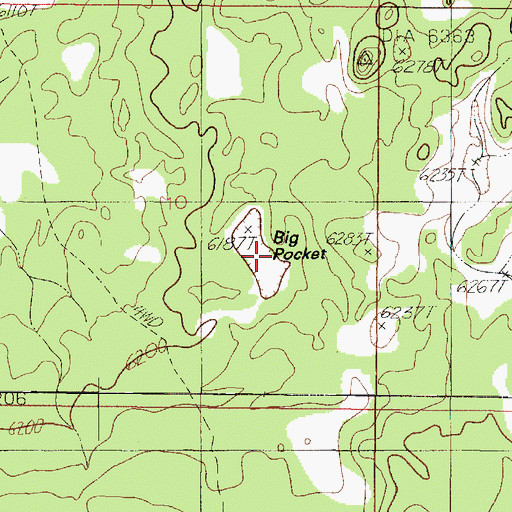 Topographic Map of Big Pocket, AZ