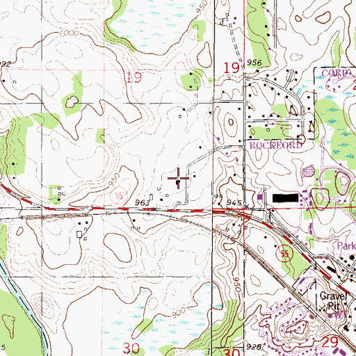 Topographic Map of Our Father's Lutheran Church, MN