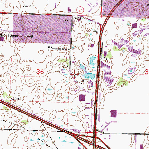 Topographic Map of Evangelical Covenant Church, MN