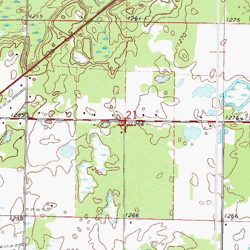 Topographic Map of Homecroft (historical), MN