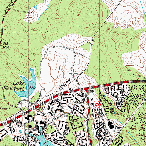 Topographic Map of Baron Cameron Park, VA