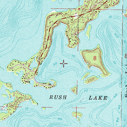 Topographic Map of Hen Lake, MN