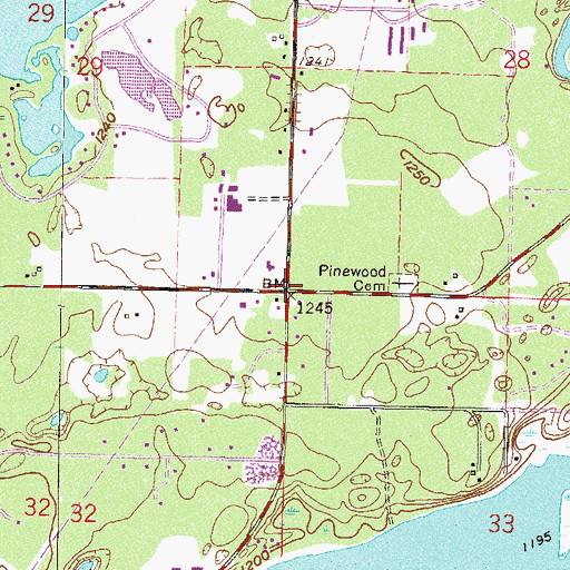Topographic Map of Mission of the Cross Lutheran Church, MN