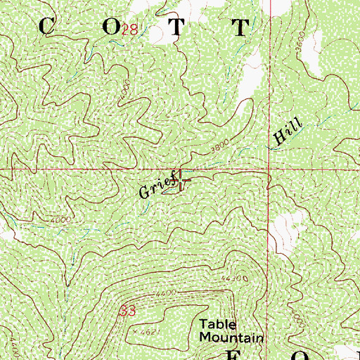 Topographic Map of Grief Hill Tank, AZ