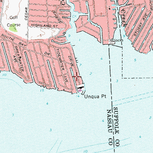 Topographic Map of Canal 6, NY