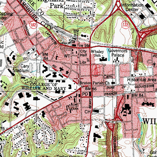 Topographic Map of Western Union Building, VA
