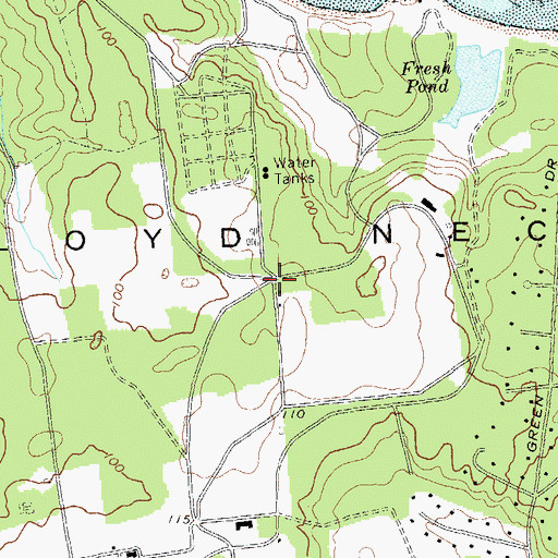 Topographic Map of Caumsett State Park, NY