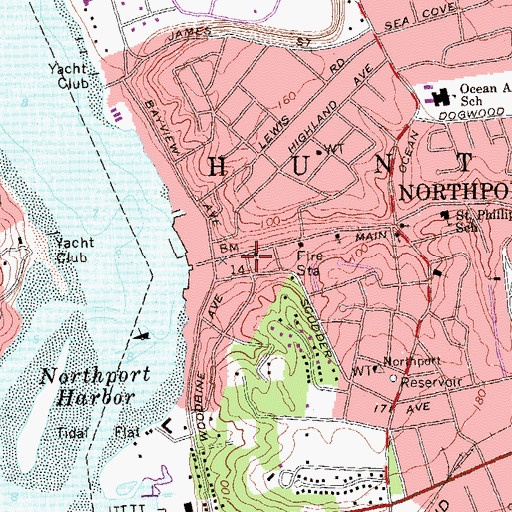 Topographic Map of Trinity Episcopal Church, NY