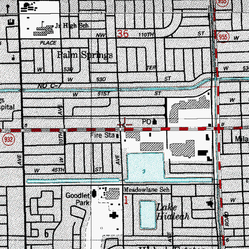 Topographic Map of Shoppes on 49th Street, FL