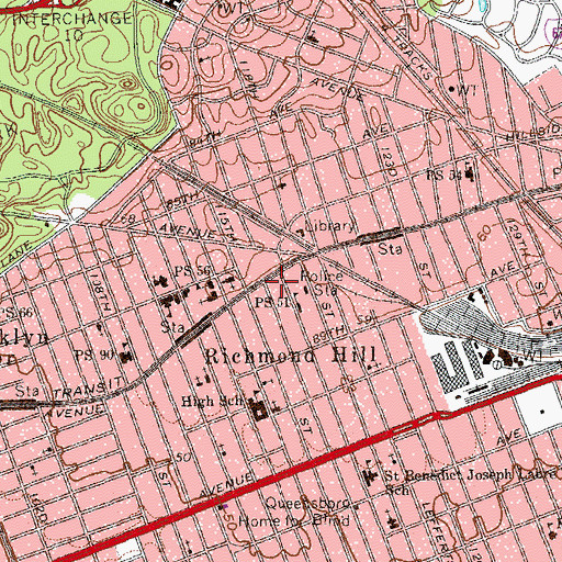 Topographic Map of Casa Latina, NY