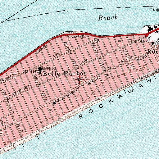 Topographic Map of Saint Francis De Sales School, NY