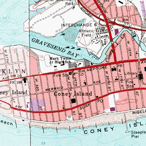 Topographic Map of New York Ladder Company 166, NY