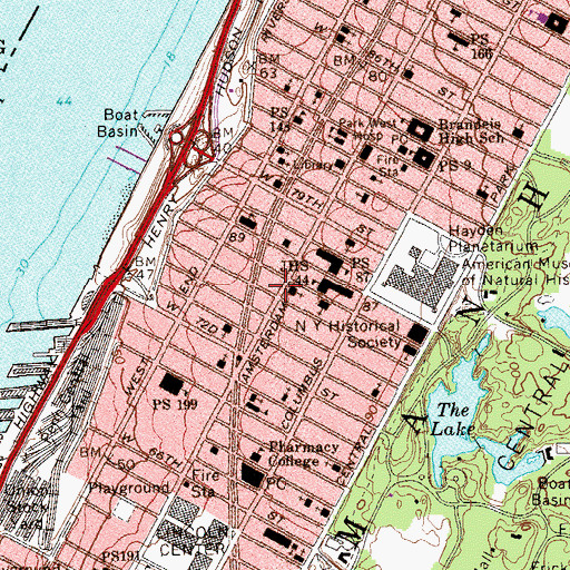 Topographic Map of Berkley Garage, NY