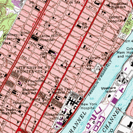 Topographic Map of Jan Hus Presbyterian Church, NY