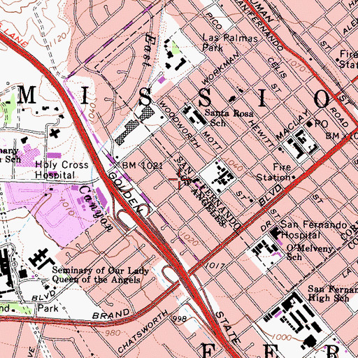 Topographic Map of La Trinidad Church, CA