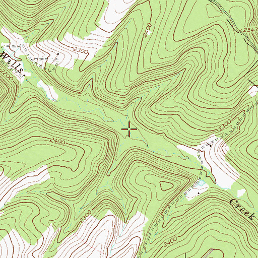 Topographic Map of Borough of Callimont, PA