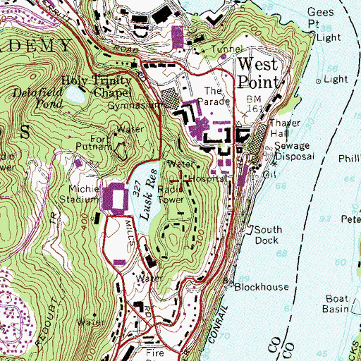 Topographic Map of Redoubt Webb (historical), NY