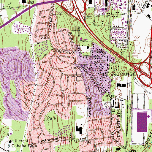 Topographic Map of Camp Shanks (historical), NY